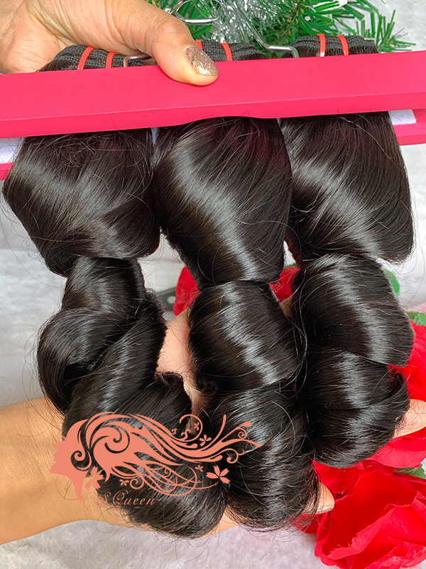 Csqueen 9A Romance Curly 2 Bundles 100% Human Hair Unprocessed Hair